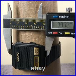 Vintage Seiko Men A966-4010 Black Tone Digital For Watch Parts Or Repair Only
