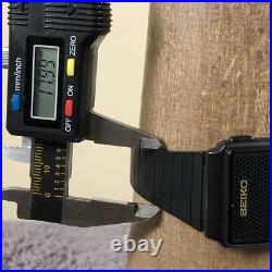 Vintage Seiko Men A966-4010 Black Tone Digital For Watch Parts Or Repair Only