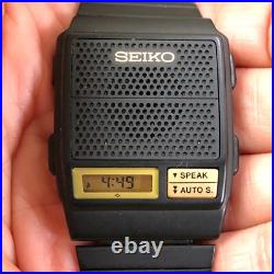 Vintage Seiko Men A966-4010 Black Tone Digital For Watch Parts Or Repair Only