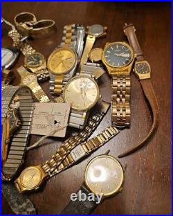 Vintage Seiko Quartz Watch Lot Untested/workong/parts Repair 23 watches
