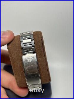 Vintage Seiko SQ Alarm Quartz Day Date 7223-6019 Stainless Watch- PARTS REPAIR