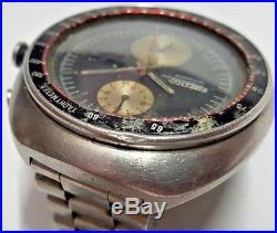 Vintage Seiko UFO 6138 0011 Automatic Chronograph watch AS IS Parts Repair Proj