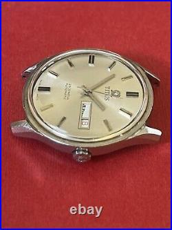 Vintage Solvil et Titus Day Date Automatic 25J Wrist Watch For Parts Or Repair