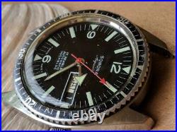 Vintage Sonora Aquatic Day-Date Diver Watch withAS 2066 Mvmt, Runs FOR PARTS/REPAIR