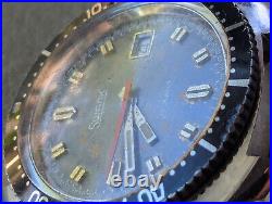 Vintage Swank German Diver withAged Blue Dial, Lorsa P75 Mvmt, Runs FOR PARTS/REPAIR