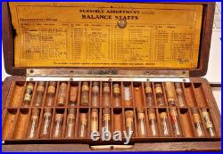 Vintage Swartchild & Co. Watchmakers Repair Watch Screws Set 49062n Vials & Box