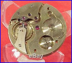 Vintage Swiss Ebauche 38mm 19j Hi Grade Escapement Pocket Watch Repairs Parts