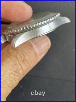 Vintage Swiss MENTOR DE LUXE Diver Watch BLACK dial ROTATING Bezel REPAIR PARTS