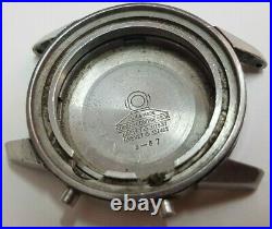 Vintage Swiss Super Compressor watch SS EPSA case 34 mm / Back Parts Repair Proj