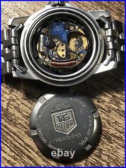 Vintage TAG HEUER Women's Swiss Watch 200M Dive WD1413-G-20 Parts Or Repair