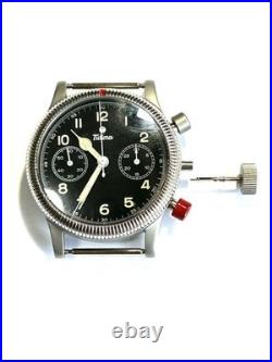Vintage TUTIMA Flieger Chronograph Valjoux 7760 Manual Watch For Parts Repair Vintage TUTIMA Flieger Chronograph Valjoux 7760 Manual Watch For Parts Repair