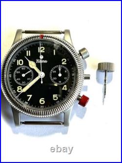 Vintage TUTIMA Flieger Chronograph Valjoux 7760 Manual Watch For Parts Repair Vintage TUTIMA Flieger Chronograph Valjoux 7760 Manual Watch For Parts Repair