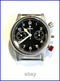 Vintage TUTIMA Flieger Chronograph Valjoux 7760 Manual Watch For Parts Repair Vintage TUTIMA Flieger Chronograph Valjoux 7760 Manual Watch For Parts Repair