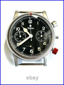 Vintage TUTIMA Flieger Chronograph Valjoux 7760 Manual Watch For Parts Repair Vintage TUTIMA Flieger Chronograph Valjoux 7760 Manual Watch For Parts Repair