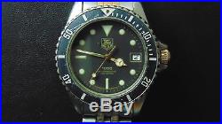 Vintage Tag Heuer 1000 Professional Divers 200m Men`s Watch For Parts Or Repair