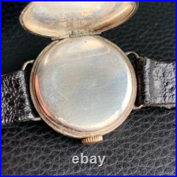 Vintage Tavannes Trench Style Wristwatch 15 Jewels Runs for PARTS / REPAIR