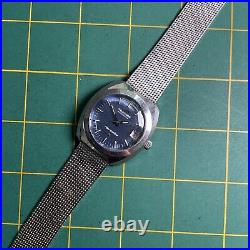 Vintage Technos Hercules Cal 2782 Running For Parts Or Repair Watch Swiss 82