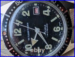 Vintage'The Florida Frogman' 20 ATM Diver withAS 1701 Mvmt, Runs FOR PARTS/REPAIR