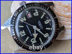 Vintage'The Florida Frogman' 20 ATM Diver withAS 1701 Mvmt, Runs FOR PARTS/REPAIR