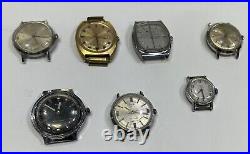 Vintage Timex Watch Lot Of 7 For Parts Or Repair All Are Automatic/Self Winding