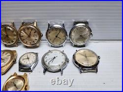 Vintage Timex Watch Lot Parts Or Repair Only Will Not Run Automatics Marlins