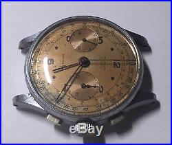 Vintage Titus Geneve Men's Chronograph Watch Mechanical Runs Parts/Repair 35mm