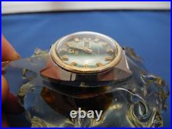 Vintage Titus Matic Day-Date Watch withFHF 909 Mvmt, GREEN DIAL, FOR PARTS/REPAIR