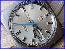 Vintage Tressa Day-Date Watch withDivers All SS Case, ETA 2788 FOR PARTS/REPAIR