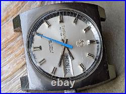 Vintage Tressa Day-Date Watch withDivers All SS Case, ETA 2788 FOR PARTS/REPAIR