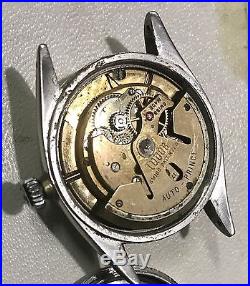 Vintage Tudor 7944 Waffle Dial Automatic Watch For Repair Parts Project