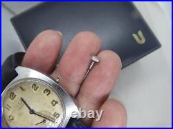 Vintage Universal Genève 1950s Hand-Wind Watch For parts or repair Vintage Universal Genève 1950s Hand-Wind Watch For parts or repair