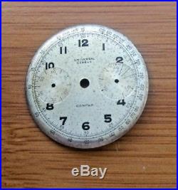 Vintage Universal Geneve Compur Wrist Watch Dial Chronograph Parts Repair