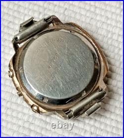 Vintage Valjoux 7733 Manual Wind Chronograph Swiss Watch For Repair Or Parts
