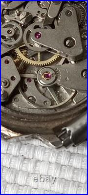 Vintage Valjoux 7733 Manual Wind Chronograph Swiss Watch For Repair Or Parts