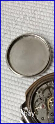 Vintage Valjoux 7733 Manual Wind Chronograph Swiss Watch For Repair Or Parts
