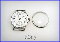 Vintage WW1 CYMA Case and movement, for parts or repair. Swiss