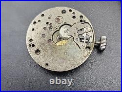 Vintage WW2 Era Lemania Military Style Watch Movement For Repairs