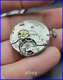 Vintage WW2 Era Lemania Military Style Watch Movement For Repairs