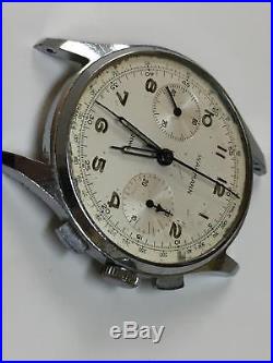 Vintage Wakmann Chronograph 37mm Parts Or Repair