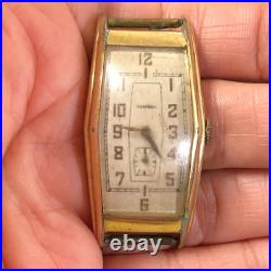 Vintage Waltham Curvex Women Mechanical Wind For Watch Parts Or Repair Only