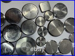 Vintage Watch Case Backs Lot Bulova Accutron Seiko Elgin Gruen Wittnauer Repair