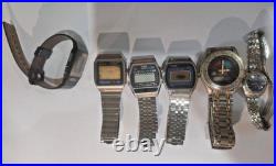 Vintage Watch Digital /seiko /casio/alba For Parts Repair Only