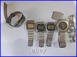 Vintage Watch Digital /seiko /casio/alba For Parts Repair Only