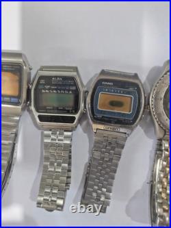 Vintage Watch Digital /seiko /casio/alba For Parts Repair Only