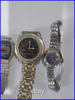 Vintage Watch Digital /seiko /casio/alba For Parts Repair Only