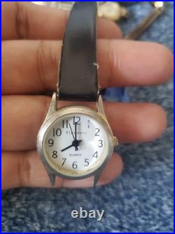 Vintage Watch Heads Lot of 20-10K RGP Gold, Caravelle, Solar Swiss, Parts &Repairs