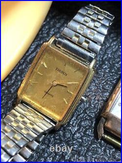 Vintage Watch Lot (50)Repair/Parts Tissot, Wittnauer, Bulova, Hamilton, Dior, Seiko