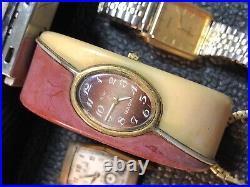 Vintage Watch Lot (50)Repair/Parts Tissot, Wittnauer, Bulova, Hamilton, Dior, Seiko