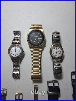 Vintage Watch Lot 9 pcs Timex Seiko Gubelin Lorus Carriage For Parts Repair Vintage Watch Lot 9 pcs Timex Seiko Gubelin Lorus Carriage For Parts Repair