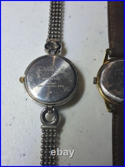 Vintage Watch Lot 9 pcs Timex Seiko Gubelin Lorus Carriage For Parts Repair